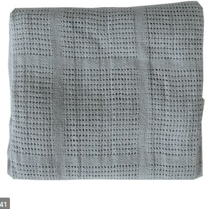 Snuggle Time Cell Cot Blanket Grey