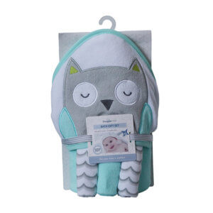 Snuggle Time H/Towel 3Pk Facecloths Gift Set [Owl]
